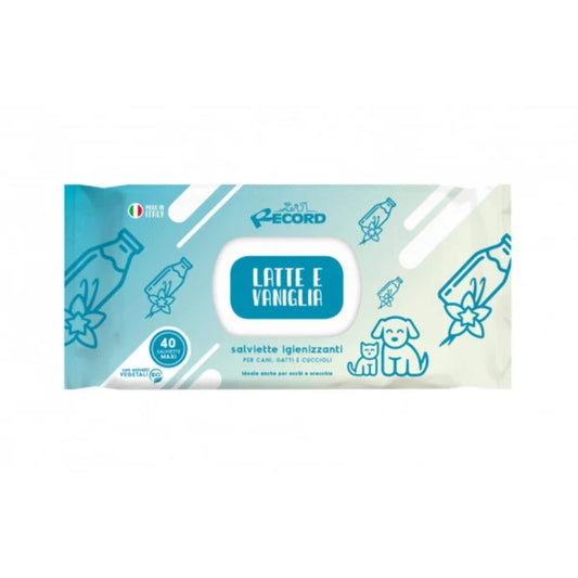 Servetele Antibacteriene Record cu Lapte &amp; Vanilie, 40 Buc