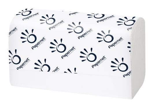Servetele Pliate Alb 2 Straturi, 21x22cm, 210buc/pach, 15set/bax Papernet