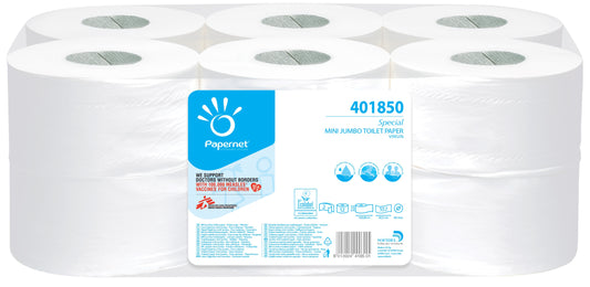 Hartie Igienica Mini Jumbo Papernet, 170m, 2 Str, 12 Buc/set
