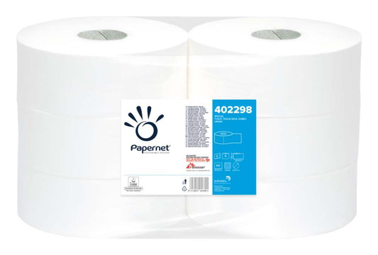 Hartie Igienica Alba, 2 Straturi, 247m, Portionata, 6 Role/bax, Papernet