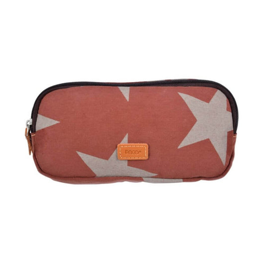 Penar Borseta DACO, 20x10x7, Poliester, Maro, Borseta pentru Scoala, Penare Tip Borseta, Penar pentru Fete, Penare cu Fermoar, Penare din Bumbac, Penare de Scoala, Penare Scolare, Penar Scolar, Rechizite Scolare