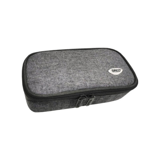 Penar Borseta DACO, 22x6x10, Poliester, Culoare Gri, Borseta pentru Scoala, Penare Tip Borseta, Penar pentru Baieti, Penare cu Fermoar, Penare din Bumbac, Penare de Scoala, Penare Scolare, Penar Scolar, Rechizite Scolare
