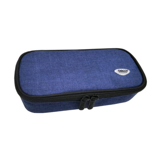 Penar Borseta DACO, 22x6x10, Poliester, Culoare Albastra, Borseta pentru Scoala, Penare Tip Borseta, Penar pentru Baieti, Penare cu Fermoar, Penare din Bumbac, Penare de Scoala, Penare Scolare, Penar Scolar, Rechizite Scolare