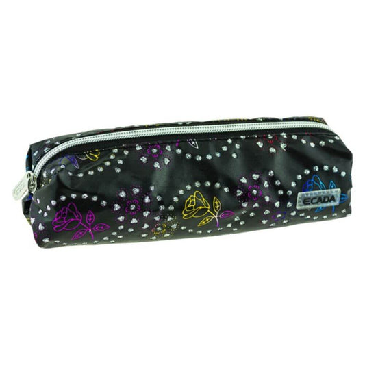Penar Borseta ECADA, 21x5x5 cm, Piele Sintetica, Negru, Borseta pentru Scoala, Penare Tip Borseta, Penar pentru Fete, Penar Borseta, Penare cu Fermoar, Penare de Scoala, Penare Scolare, Penar Scolar, Rechizite Scolare