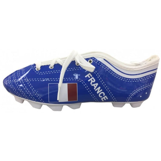 Penar Borseta DACO, 22x7.5x7.3 cm, Material Piele Sintetica, Model Gheata Fotbal Franta, Culoare Albastra, Penare Tip Borseta, Penar pentru Baieti, Penare cu Fermoar, Penare de Scoala, Penare Scolare, Penar Scolar, Rechizite Scolare