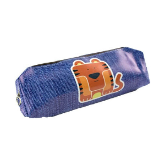 Penar Dreptunghiular Model Tigru, 1 Fermoar, Dimensiune 20.5x7x4 cm - Accesorii Scolare