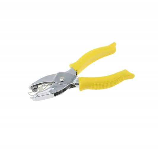 Perforator DACO Hobby Cleste Preducel, Perforare 6 mm, Model Fluture, Galben, Perforatoare Tip Cleste, Perforatoare Activitati Creative, Perforatoare Model Clesti, Perforatoare cu Modele pentru Hartie, Perforator pentru Decoratiuni