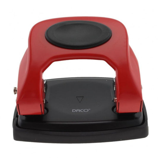 Perforator DACO 20 Coli, Rosu, Perforator de Hartie, Perforatoare Manuale pentru Birou, Perforatoare pentru Hartie, Perforator Hartie cu Doua Perforatii, Perforator cu Doua Gauri, Perforatoare de Birou cu Doua Perforatii