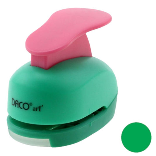 Perforator DACO Hobby, Model Cerc, Plastic/Metal, Diametru 2.5 cm, Multicolor, Perforatoare Lucru Manual, Perforatoare Activitati Creative, Perforatoare Felicitari si Invitatii, Perforatoare Hartie, Perforator pentru Decoratiuni, Accesorii Craft