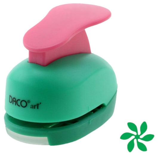Perforator DACO Hobby, Model Floare, Plastic/Metal, Diametru 2.5 cm, Multicolor, Perforatoare Lucru Manual, Perforatoare Activitati Creative, Perforatoare Felicitari si Invitatii, Perforatoare Hartie, Perforator pentru Decoratiuni, Accesorii Craft