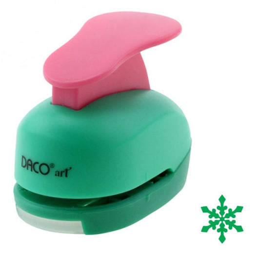 Perforator DACO Hobby, Model Fulg, Plastic/Metal, Diametru 2.5 cm, Multicolor, Perforatoare Lucru Manual, Perforatoare Activitati Creative, Perforatoare pentru Felicitari si Invitatii, Perforatoare Hartie, Perforator pentru Decoratiuni, Accesorii Craft