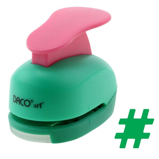 Perforator DACO Hobby, Model Diez, Plastic/Metal, Diametru 2.5 cm, Multicolor, Perforatoare Lucru Manual, Perforatoare Activitati Creative, Perforatoare Felicitari si Invitatii, Perforatoare Hartie, Perforator pentru Decoratiuni, Accesorii Craft