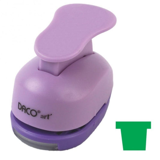 Perforator DACO Hobby, Model Ghiveci, Plastic/Metal, Diametru 2.5 cm, Multicolor, Perforatoare Lucru Manual, Perforatoare Activitati Creative, Perforatoare Felicitari si Invitatii, Perforatoare Hartie, Perforator pentru Decoratiuni, Accesorii Craft