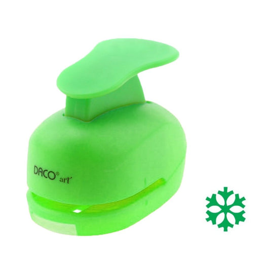 Perforator DACO Hobby, Model Fulg, Plastic/Metal, Diametru 1.8 cm, Verde, Perforatoare Lucru Manual, Perforatoare Activitati Creative, Perforatoare pentru Felicitari si Invitatii, Perforatoare Hartie, Perforator pentru Decoratiuni, Accesorii Craft