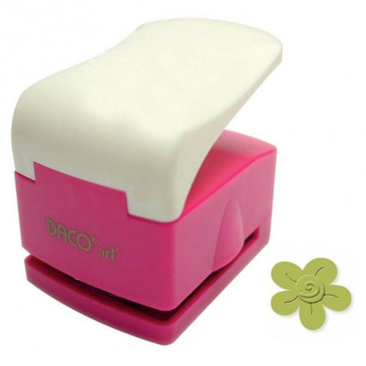 Perforator Complex DACO Hobby Pop-Up, Perforare 3.2 cm, Model Floare, Roz/Alb, Perforatoare Lucru Manual, Perforatoare Activitati Creative, Perforatoare pentru Felicitari si Invitatii, Perforatoare cu Modele pentru Hartie, Perforator pentru Decoratiuni