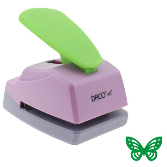 Perforator DACO Hobby Complex, Perforare 4.3x3 cm, Model Fluture, Multicolor, Perforatoare Lucru Manual, Perforatoare Activitati Creative, Perforatoare pentru Felicitari si Invitatii, Perforatoare cu Modele pentru Hartie, Perforator pentru Decoratiuni
