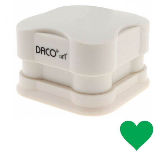 Perforator DACO Hobby Magnetic, Perforare 3.7 cm, Model Inima, Crem, Perforatoare Lucru Manual, Perforatoare Activitati Creative, Perforatoare pentru Felicitari si Invitatii, Perforatoare cu Modele pentru Hartie, Perforator pentru Decoratiuni