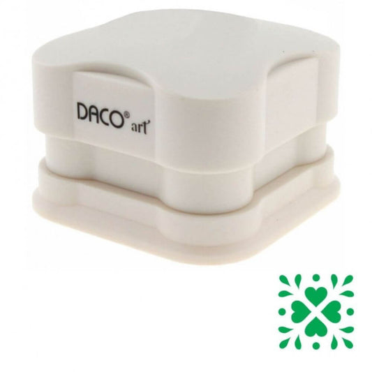 Perforator DACO Hobby Magnetic, Perforare 3.7 cm, Model Patrat, Crem, Perforatoare Lucru Manual, Perforatoare Activitati Creative, Perforatoare pentru Felicitari si Invitatii, Perforatoare cu Modele pentru Hartie, Perforator pentru Decoratiuni