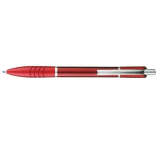 Pix Metalic AIHAO, Varf 1 mm, Scriere Albastra, Mecanism Retractabil, Corp Rosu, Pixuri AIHAO, Pixuri Metalice, Pix Albastru, Pixuri Albastre, Set de Pixuri, Pixuri Scoala, Set Pixuri Albastre