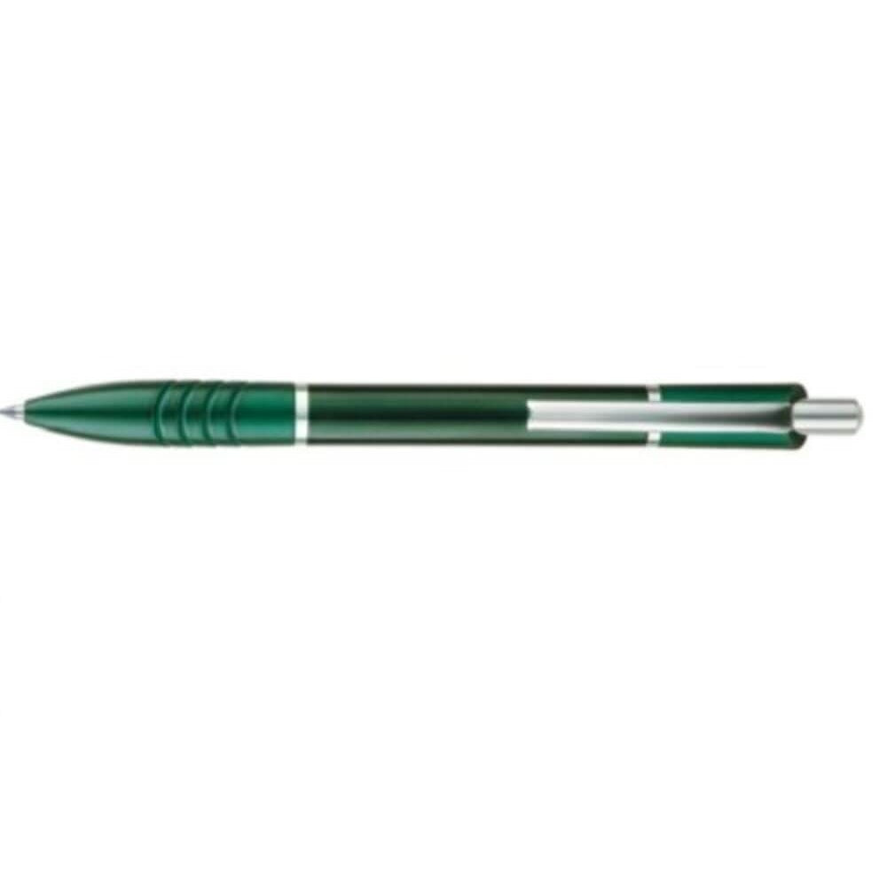 Pix Metalic AIHAO, Varf 1 mm, Scriere Albastra, Mecanism Retractabil, Corp Verde, Pixuri AIHAO, Pixuri Metalice, Pix Albastru, Pixuri Albastre, Set de Pixuri, Pixuri Scoala, Set Pixuri Albastre