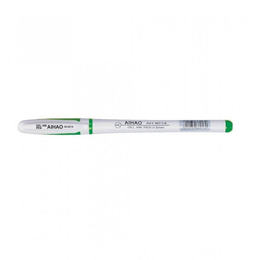 Pixuri Gel AIHAO, 48 Buc/Set, Varf 0.5 mm, Scriere Verde, Corp din Plastic Alb/Verde, Pixuri AIHAO 801A, Pixuri cu Gel, Pix cu Gel Verde, Pixuri Scoala, Pixuri Verzi, Pix Verde, Set Pixuri cu Gel, Set Pixuri Scoala, Set Pixuri Colorate