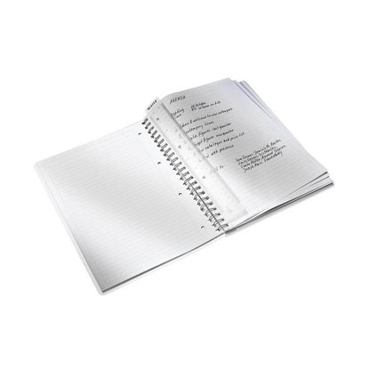 Caiet de birou Leitz WOW, PP, A4, cu spira, dictando, turcoaz metalizat