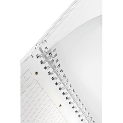 Caiet de birou Leitz WOW, PP, A4, cu spira, dictando, turcoaz metalizat