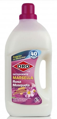 Detergent Rufe, 3 Litri, Pentru Masini Automate, Oro Marsella - Rose Mosquee
