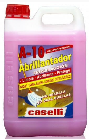 Detergent Caselli - A10, Curatare, Polishare, Stralucire, Pt. Parchet Si Lemn, 5 Litri - Roz