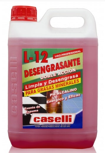 Detergent Caselli - L12, Pentru Degresare, Pt. Toate Suprafetele, Fara Spuma, 5 Litri