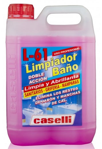 Detergent Caselli - L61, Curatare Bai, Cu Limpezire, Indeparteaza Depunerile De Orice Fel, 5 Litri