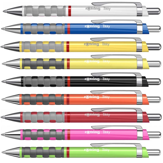 Set Rotring, Tikky CM, In line 0.5+ radiera T20, diverse culori