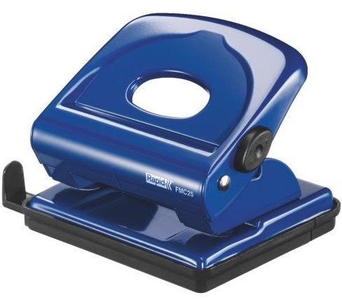 Perforator metalic Rapid FMC25, 25 de coli, cutie, albastru
