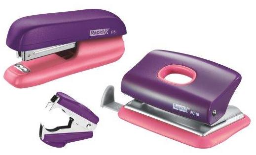 Set Capsator Plastic Rapid F5, Perforator Plastic Fc10 Si Decapsator, 10 Coli, Blister, Mov-piersica