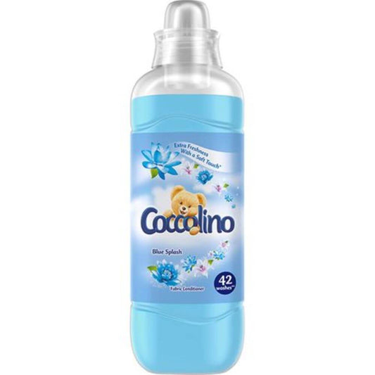 Balsam Rufe Coccolino Blue Splash, 1L, 42 Spalari, Parfum de Primavara, Detergent pentru Haine, Balsamuri pentru Rufe, Balsam pentru Ingrijire Haine, Balsamuri pentru Haine
