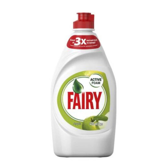 Detergent de Vase Lichid Fairy Apple, Cantitate 400 ml, Parfum de Mere, Fairy Detergent de Vase, Detergent de Vase Manual, Detergent Lichid pentru Vase, Degresant pentru Vase, Detergent Impotriva Grasimilor