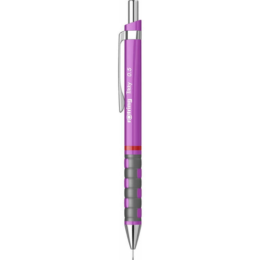 Creion Mecanic ROTRING Tikky III, Mina de 0.5 mm, Mov, Corp din Plastic cu Radiera, Creion Mecanic Mov, Creioane Mecanice, Creion Mecanic Rotring, Creion Mecanic cu Mina, Creioane Mecanice cu Mina, Creion Mecanic 0.5 mm, Creion Mecanic Plastic