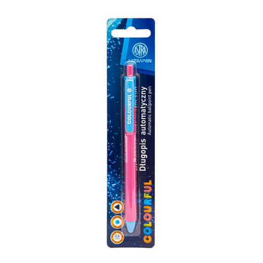 Pix Cu Mecanism Colorful, Varf 0.6, Scriere Albastra