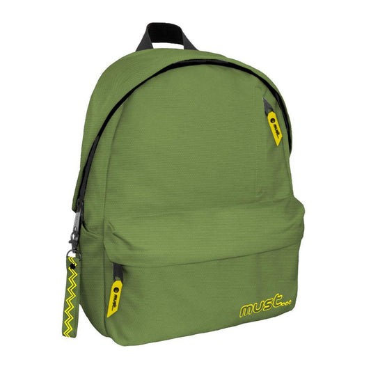 Ghiozdan Must, 4 Compartimente, 32x17x42 Cm, Olive