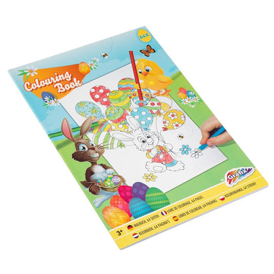 Carte De Colorat, A4, 64 Pagini, Tematica Paste