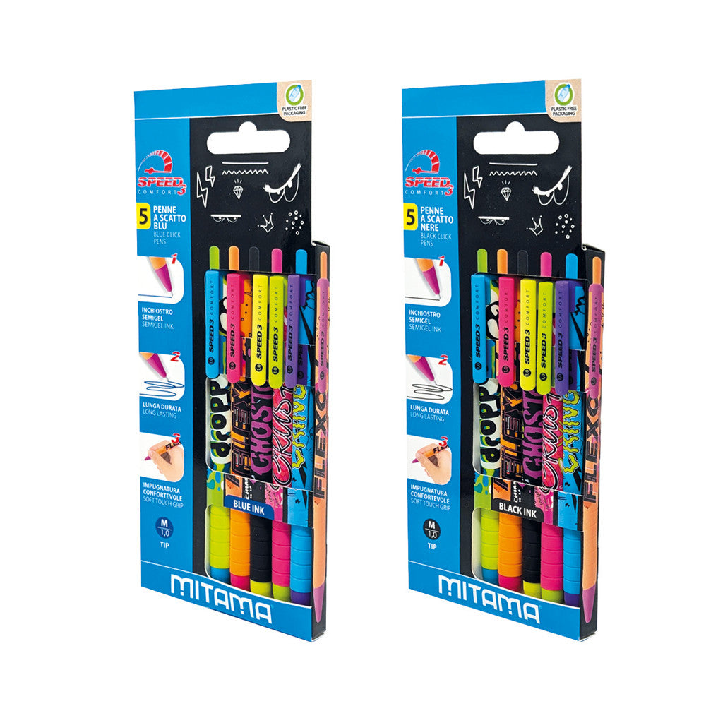 Set Pixuri Mitama, 3 Bucati, Culori Fluo