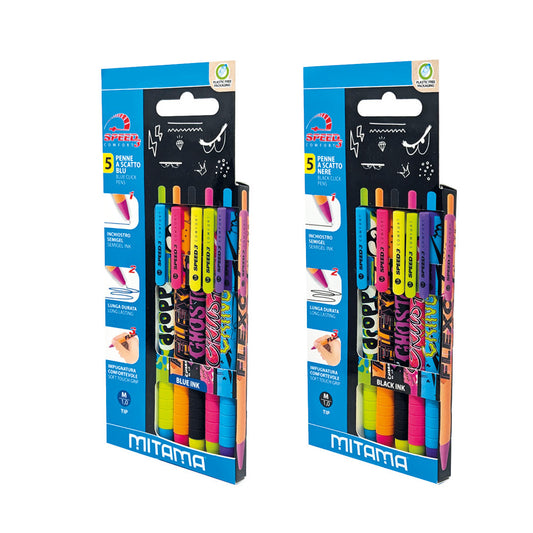 Set Pixuri Mitama, 3 Bucati, Culori Fluo