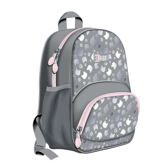 Ghiozdan Bp70 St Right Silver Cats 2 Compartimente, 32x22x11 Cm