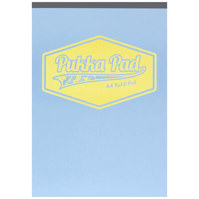 Caiet Pukka Pad Pastel, A4, 160 Pagini, Dictando, Albastru