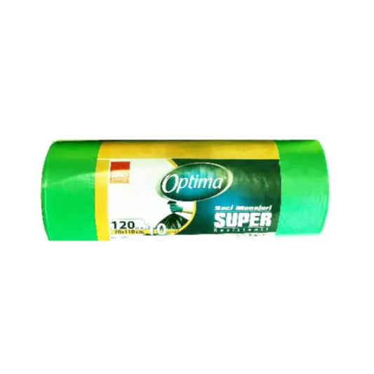 Saci Menajeri Ldpe, Verzi, 120l, 70x110 Cm, 31 Microni, 10 Saci/rola