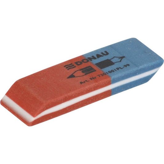Set 40 Radiere DONAU cu Doua Capete, 57x19x8 mm, Culoare Albastru/Rosu, Radiera Colorata, Radiere si Gume de Sters, Gume pentru Creion si Pix, Radiere pentru Cerneala, Radiere din Cauciuc, Gume de Sters, Accesorii Birou