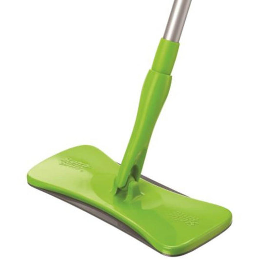Mop Plat Ergonomic SCOTCH-BRITE, Microfibra, cu Coada Metalica, Culoare Verde, Mopuri Ergonomice, Mop Ergonomic Scotch-Brite, Mopuri din Microfibra, Mopuri Plate, Mopuri Plate Ergonomice, Accesorii Curatenie, Accesorii Menaj