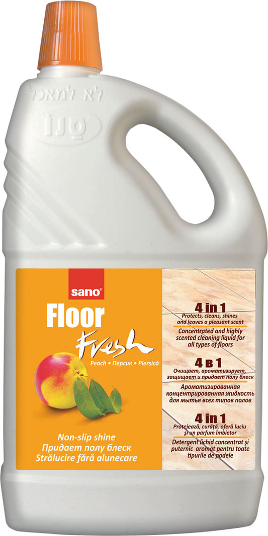 Detergent Pentru Pardoseli, Curata Si Parfumeaza, 2l, Sano Floor Fresh Peach