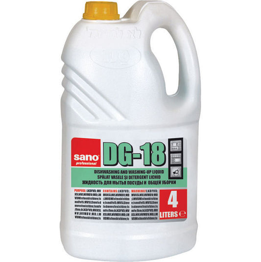 Detergent Lichid Pentru Spalarea Veselei, 4l - Sano Dg-18