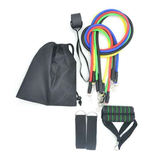Set 5 Benzi Elastice din Cauciuc, pentru Exercitii, Antrenament, Rezistente la Forta